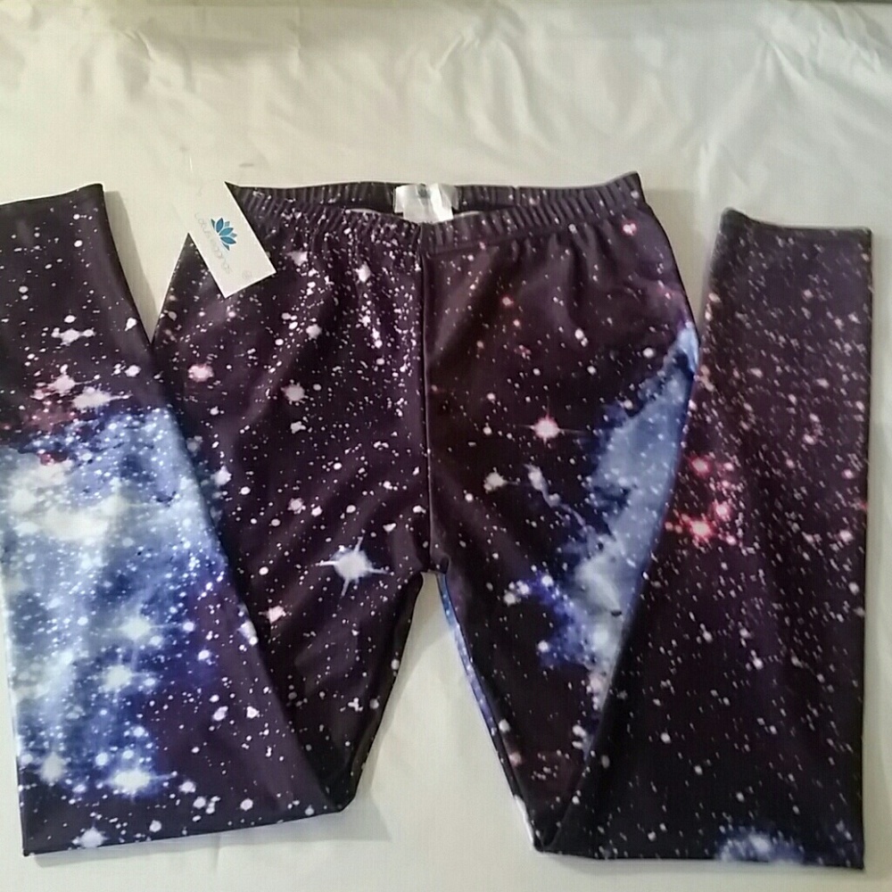 NWT Galaxy Leggings Lotus Leggings